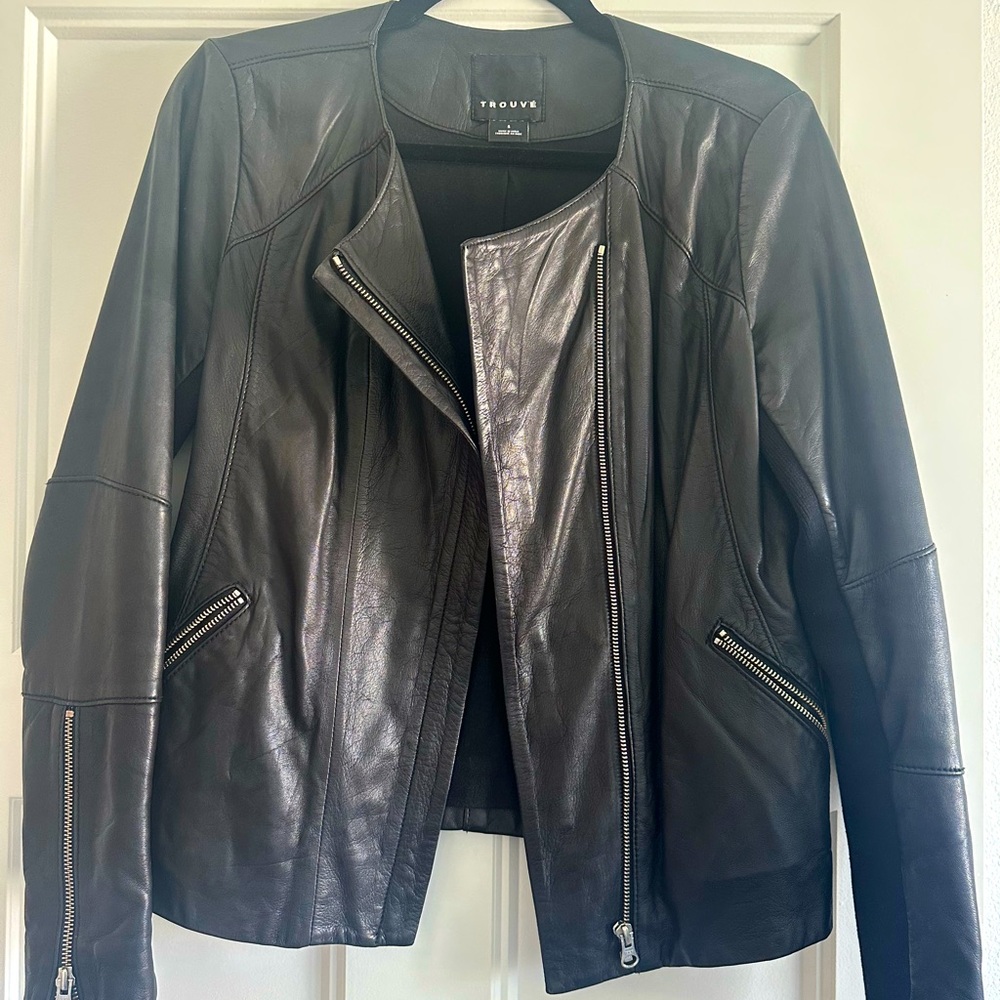 Trouvé Genuine Leather Jacket